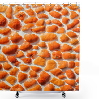 Personality  Close Up View Of Mandarin Citron Isolated On White Shower Curtains