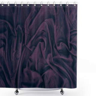 Personality  Dark Purple Linen Texture Shower Curtains