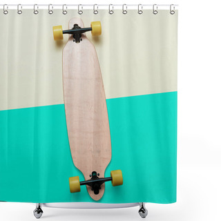 Personality  Skateboard. Urban Fashion. Minimal Design Shower Curtains