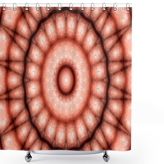 Personality  Abstract Mystical Background - Fractal Illustration Of Lines And Circles Shower Curtains