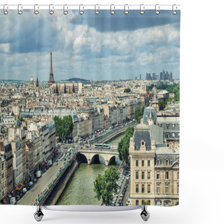 Personality  View Of Paris Shower Curtains
