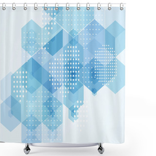 Personality  Abstract Vector Modern Flyer. Shower Curtains