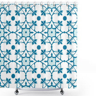 Personality  Seamless Tile Pattern Shower Curtains
