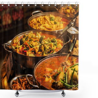 Personality  Indian Food Shower Curtains