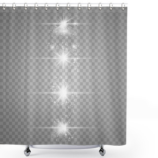 Personality  Optical Lens Flare Light  Shower Curtains