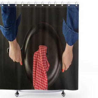 Personality  Cast Iron Skillets Shower Curtains