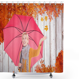 Personality  Woman Checking To See If Its Raining Shower Curtains