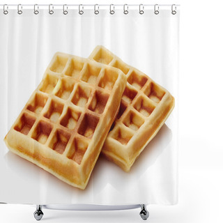 Personality  Belgian Waffles Shower Curtains