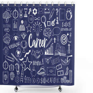 Personality  Management Infographic Concept 2 Shower Curtains