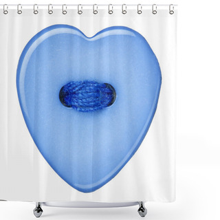 Personality  Heart Buttons Shower Curtains