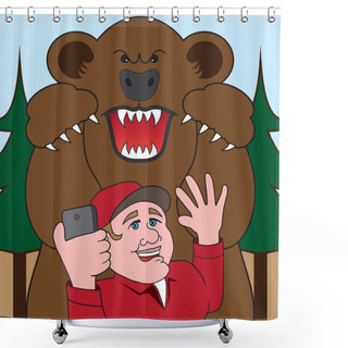 Personality  The Last Selfie Shower Curtains