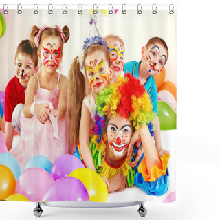 Personality  Child Birthday Party . Shower Curtains