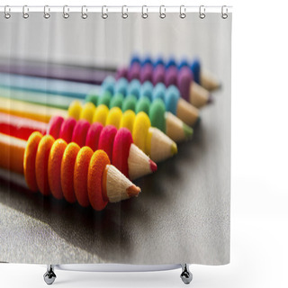 Personality  Colored Pencils Shower Curtains
