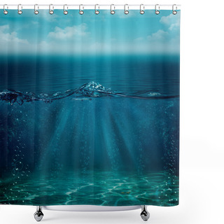 Personality  Abstract Underwater Backgrounds For Your Design Shower Curtains
