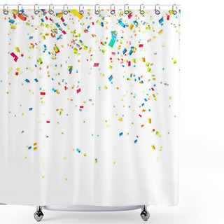 Personality  Colorful Confetti Shower Curtains