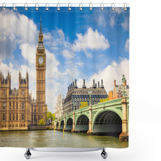 Personality  Big Ben And Houses Of Parliament Shower Curtains