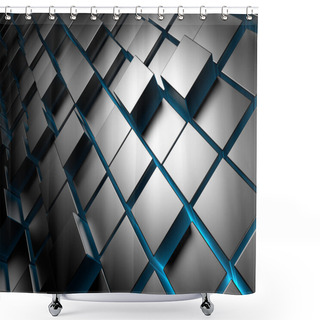 Personality  Cubes Background Shower Curtains