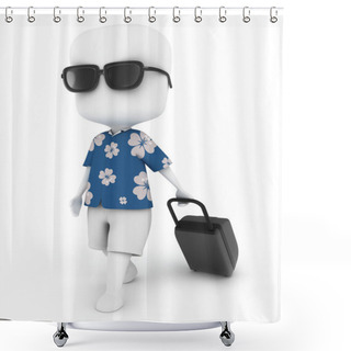 Personality  Summer Travel Shower Curtains