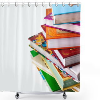 Personality  Stack Of Children's Books Shower Curtains