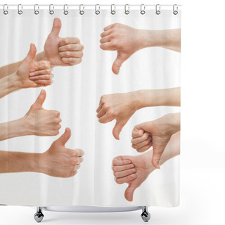 Personality  Disagreement Between Group Of People Shower Curtains