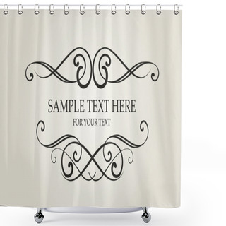 Personality  Vintage Frame Shower Curtains