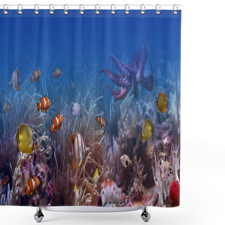 Personality  Underwater World Shower Curtains