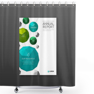 Personality  Pharmaceutical Brochure Cover Template Shower Curtains