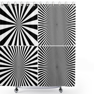 Personality  Light Rays Shower Curtains