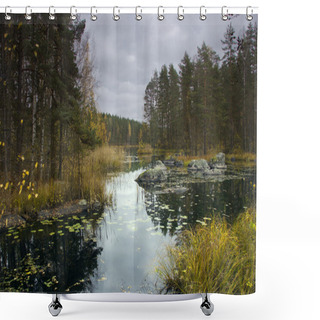 Personality  Autumn Landscape, Russia Shower Curtains