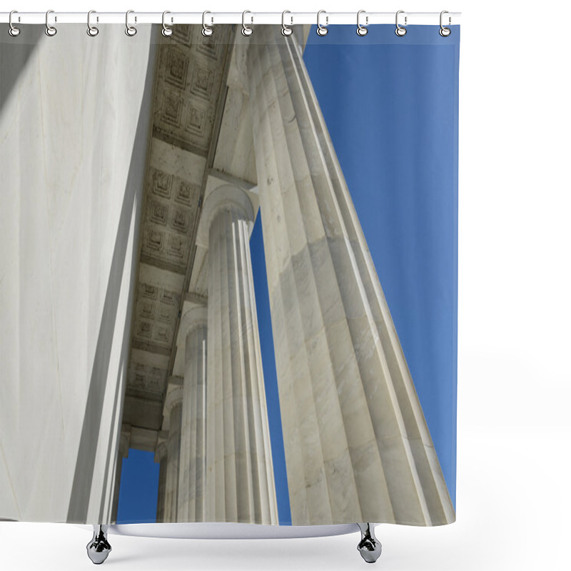 Personality  Stone Columns Shower Curtains