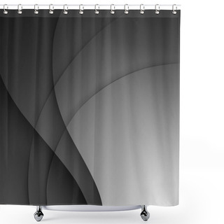 Personality  Dark Gray Elegant Business Background. Shower Curtains