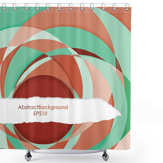 Personality  Fractal Abstract Background Torn Shower Curtains