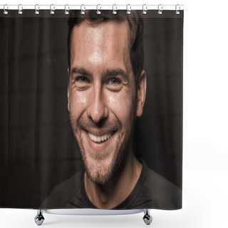 Personality  Handsome Young Man Shower Curtains