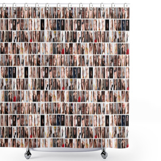 Personality  Portraits Series Shower Curtains