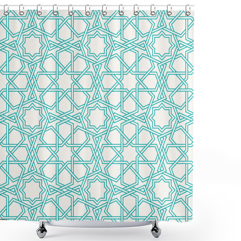 Personality  Traditional Islam Geometric Pattern, Seamless Shower Curtains