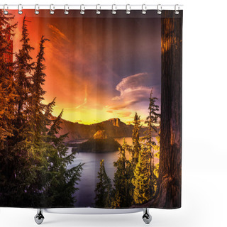 Personality  Crater Lake National Park Oregon Shower Curtains