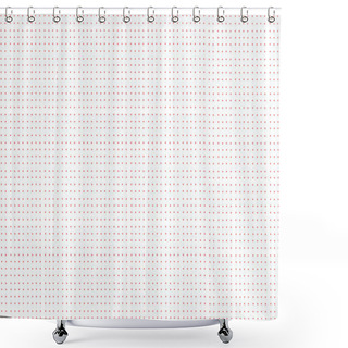 Personality  Abstract Seamless Pattern. Red Dots. Modern Texture.  Shower Curtains