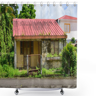 Personality  Martinique, Picturesque City Of Morne Rouge; In West Indies     Shower Curtains