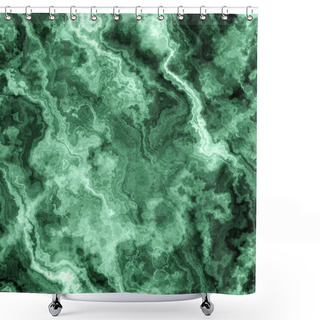 Personality  Seamless Pattern Of Emerald Stone Background Shower Curtains