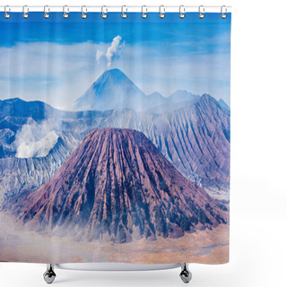 Personality  Mt. Bromo Shower Curtains