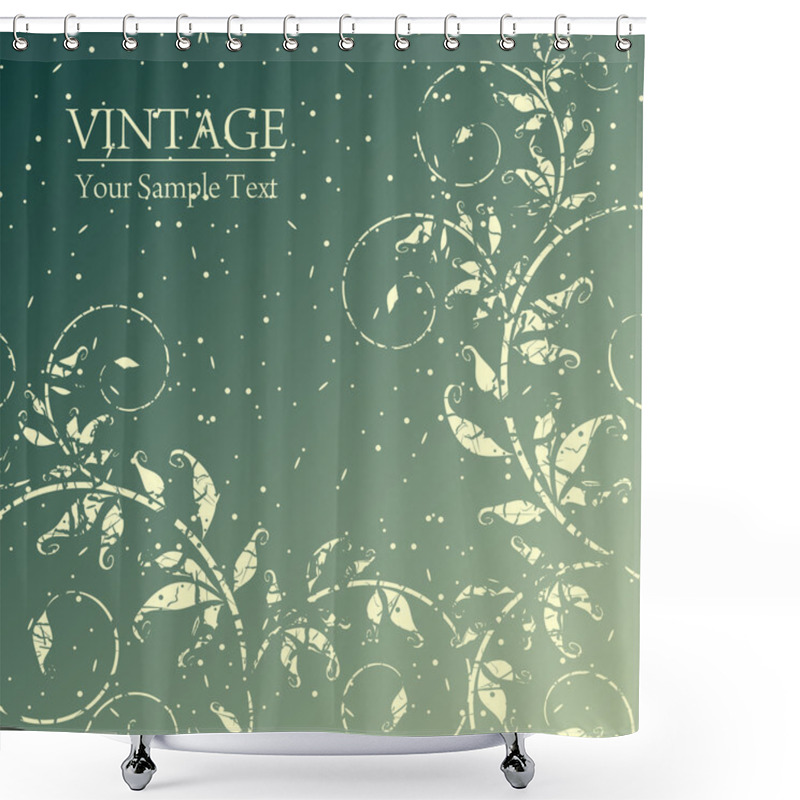 Personality  Vintage background shower curtains