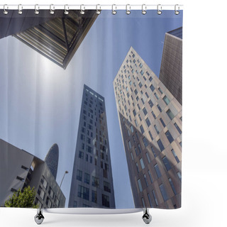 Personality  Office Buildings Shower Curtains