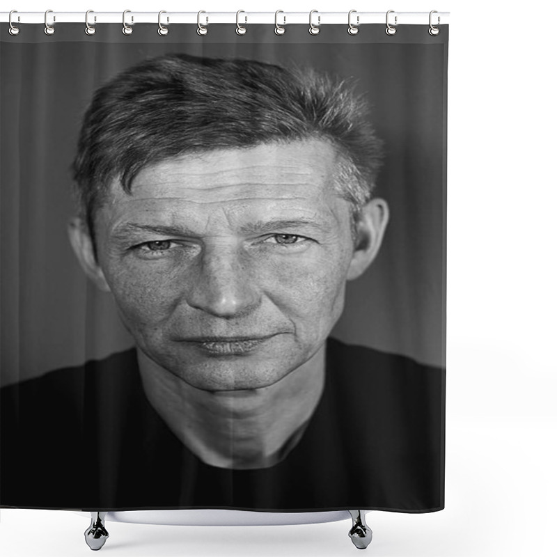 Personality  Portrait Of A  Man In The Esquire Style Shower Curtains