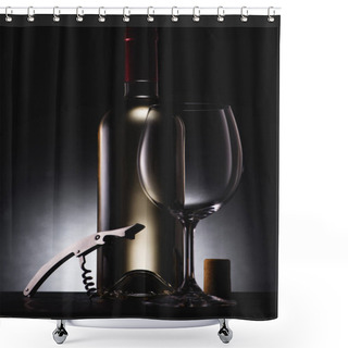 Personality  Wine Bottle Shower Curtains
