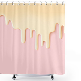 Personality  Flowing Creme Glaze Sweet Food Shower Curtains