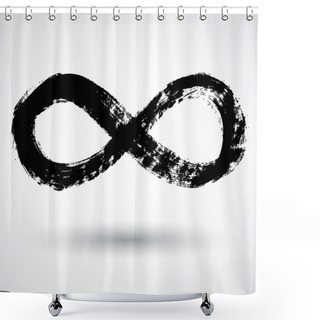 Personality  Infinity Symbol. Vector. Shower Curtains