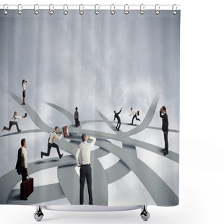 Personality  Business Career Confusion Shower Curtains