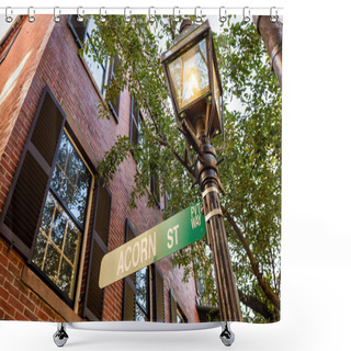 Personality  View Of Historic Acorn Street In Boston Shower Curtains