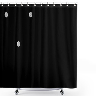 Personality  Left Balanced Composition Of Fantastic Triple Satellite View, With Three Full Moons Over The Night Sky Background Shower Curtains