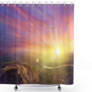 Personality  Sunset Shower Curtains